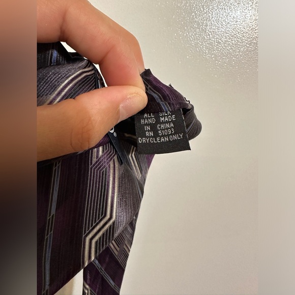 EUC STAFFORD 100% Silk Patterned Tie - Picture 4 of 4